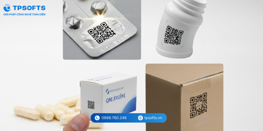 in mã QR code trên bao bì dược phẩm