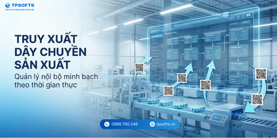Lợi ích khi triển khai phần mềm truy xuất dây chuyền sản xuất