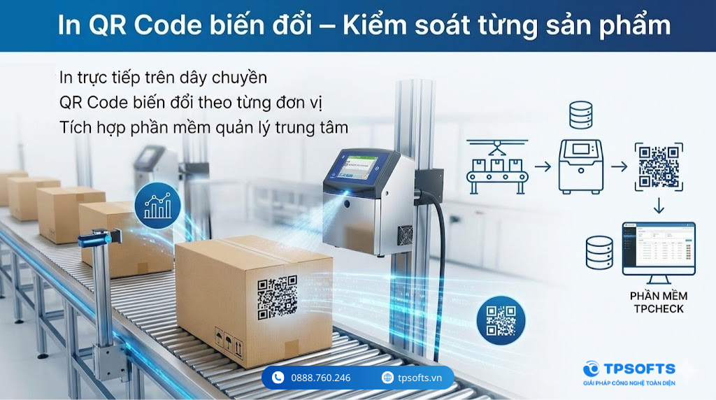 Lợi ích khi in QR Code bằng máy in phun
