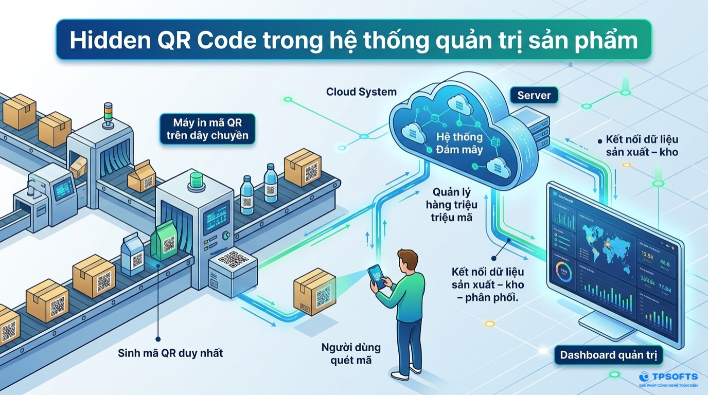 QR ẩn sử dụng trong hệ thống