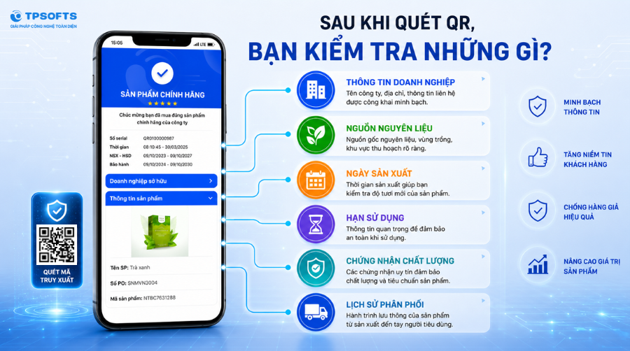 Cách quét mã truy xuất nguồn gốc trên điện thoại