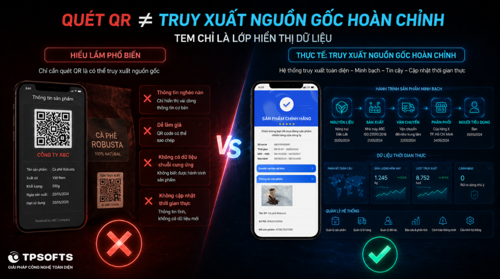 Những hiểu lầm phổ biến về tem truy xuất nguồn gốc