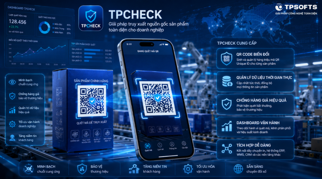 TPCHECK - Nền tảng quản lý QR Code biến đổi