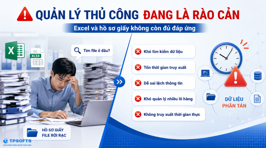 Thách thức khi doanh nghiệp quản lý truy xuất bằng phương pháp thủ công